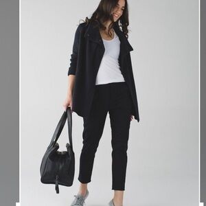 Lululemon Merino Wool Sweater Shawl Cardigan Navy